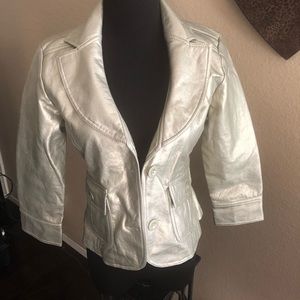 Ready for a night out with this solid gold jacket